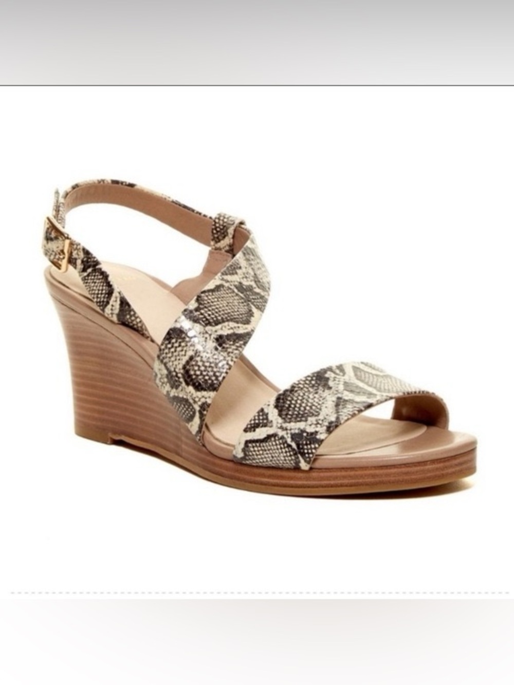 Cole Haan Ravenna Snakeprint Wedge